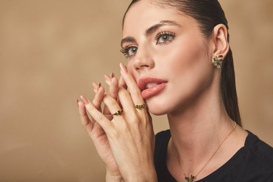 Anel Turmalinas Verdes — Abigail Roiz — vista 3