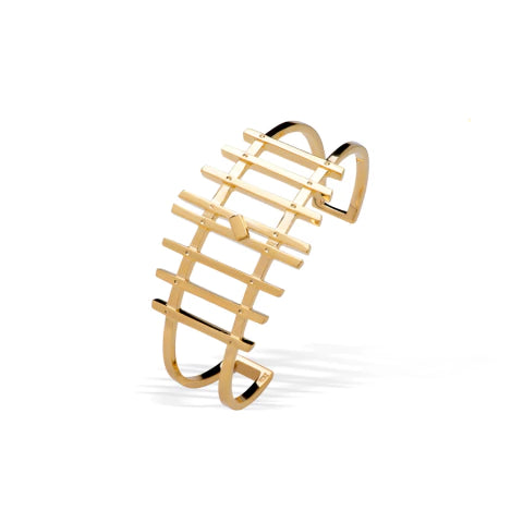 Bracelete Porteira em ouro amarelo 18k